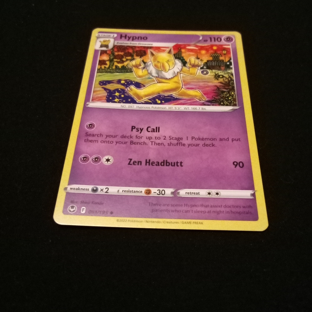 Pokemon Hypno 061/195 Silver Tempest Uncommon Non Holo